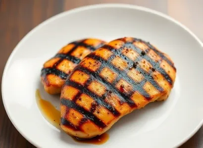 Poitrine de poulet au soja et orange