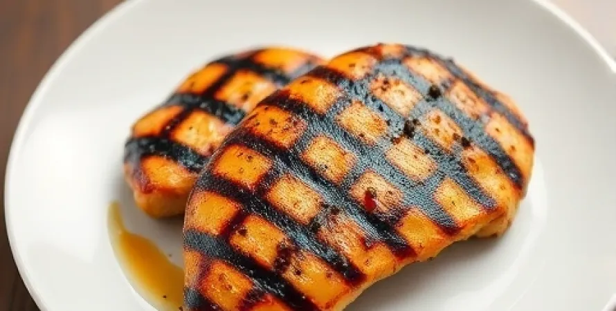 Poitrine de poulet au soja et orange