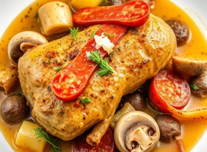 Poulet au saucisson italien