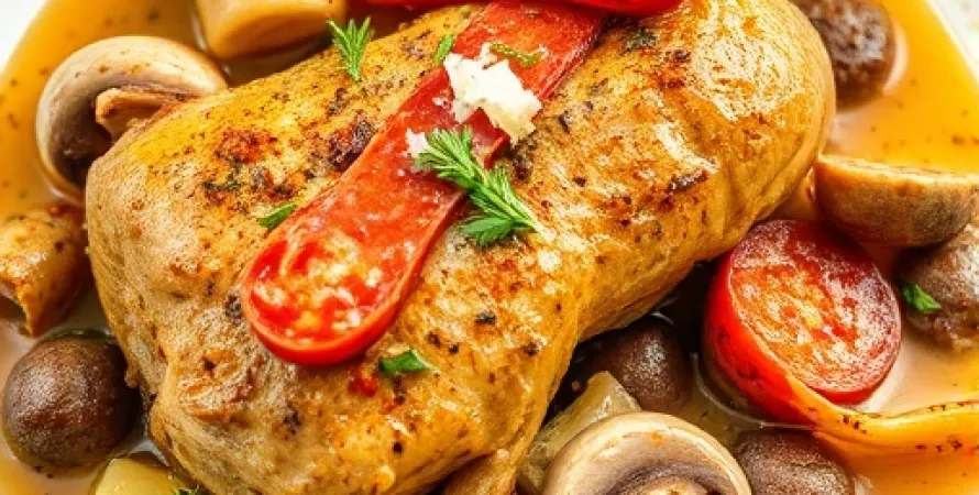 Poulet au saucisson italien