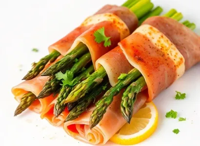 Asperges grillées au prosciutto