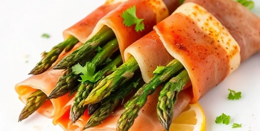 Asperges grillées au prosciutto