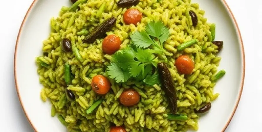 Riz vert mexicain vegan