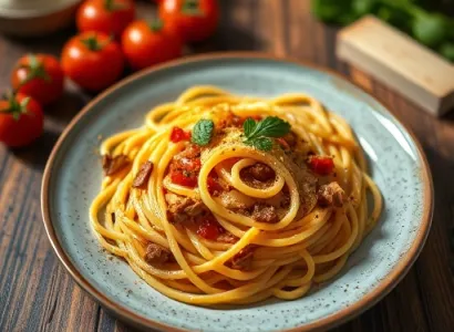 Spaghetti au four