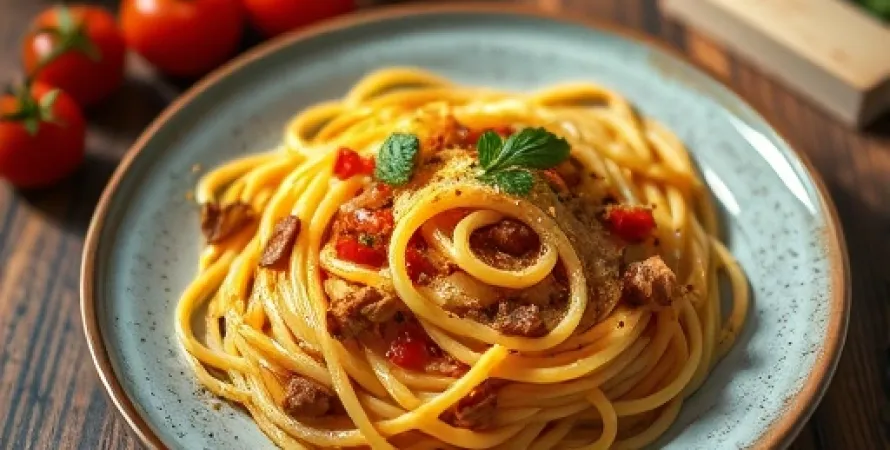 Spaghetti au four