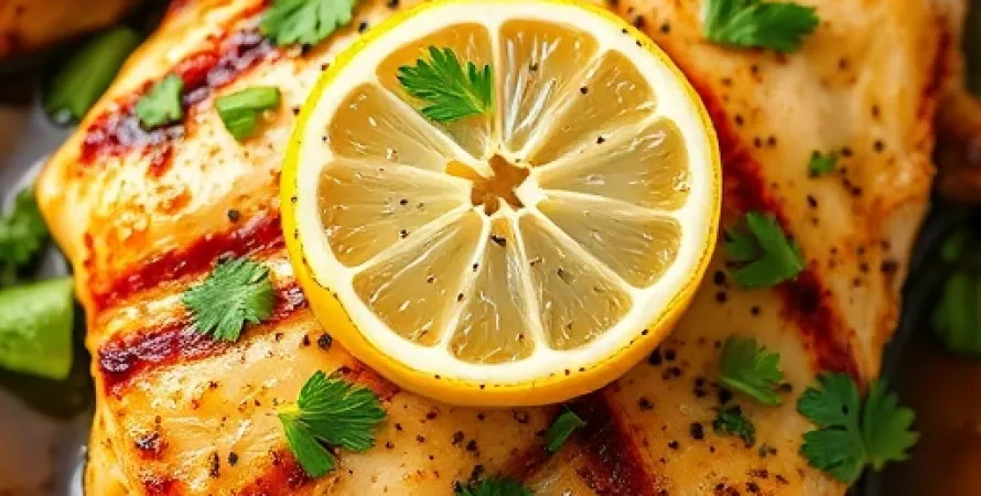 Poulet au coriandre et citron