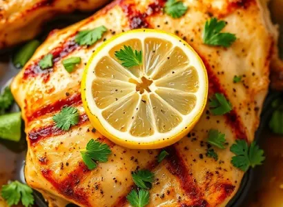 Poulet au coriandre et citron