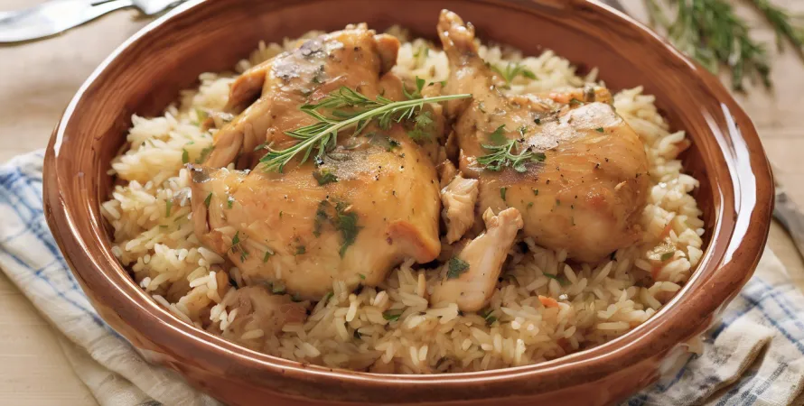 Poulet mijoté au riz sauvage (Crock-Pot) — Confort et simplicité