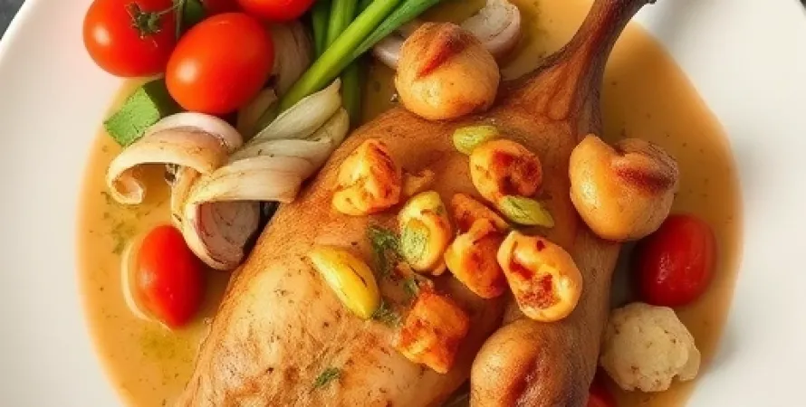 Poulet au stew jamaïcain
