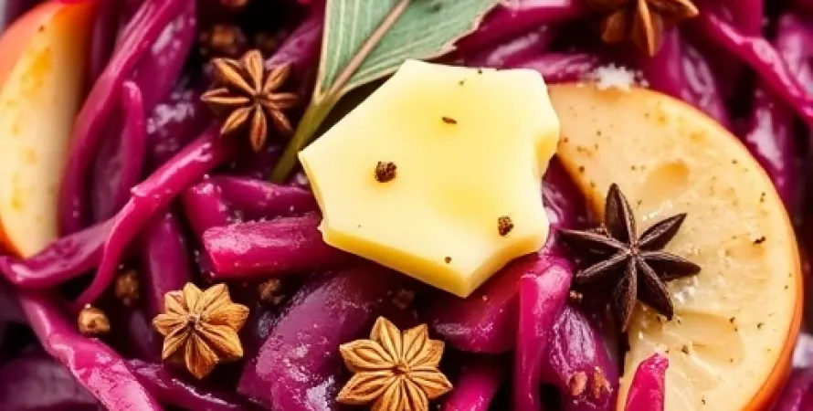 Chou rouge confit