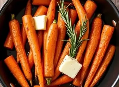 Carottes rôties au skillet