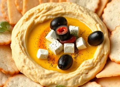 Hummus au fromage de feta