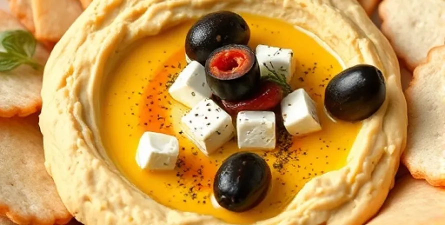 Hummus au fromage de feta
