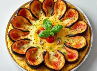 Gratin d'aubergines et polenta