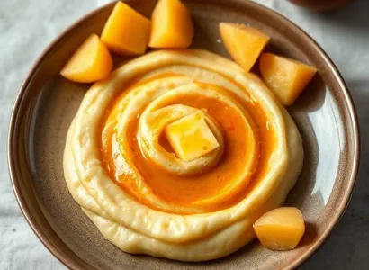 Purée de patates douces au curry rouge thaï