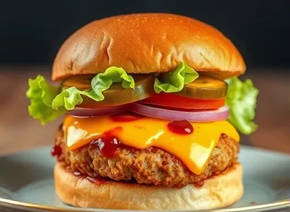 Burger de poulet au fromage