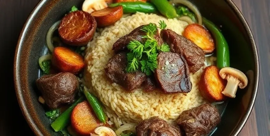Suey de boeuf aux légumes