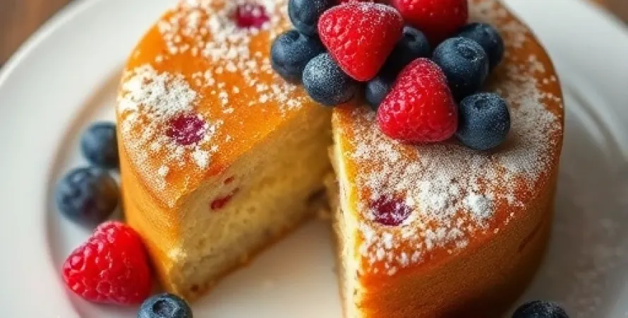 Gâteau aux berries et au café