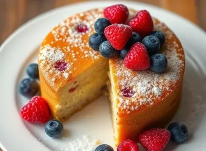 Gâteau aux berries et au café