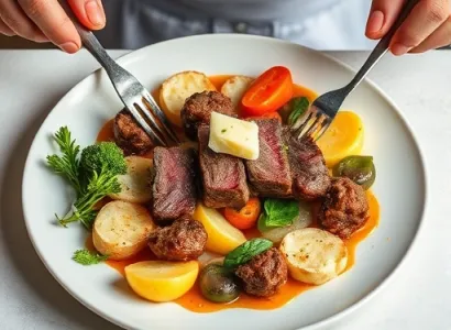 Croustades de boeuf et légumes