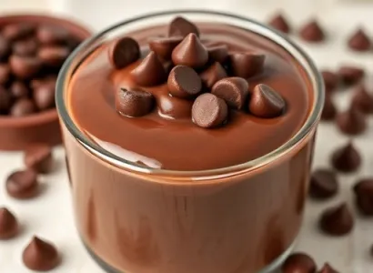 Pouding au chocolat au café
