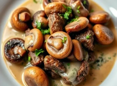 Boeuf braisé au mushrooms