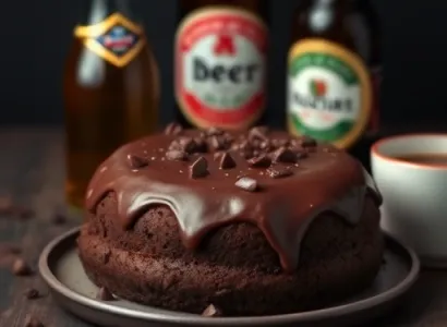 Gâteau au chocolat et bière
