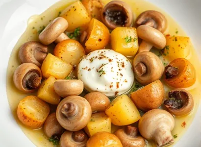 Poivrons et champignons sautés