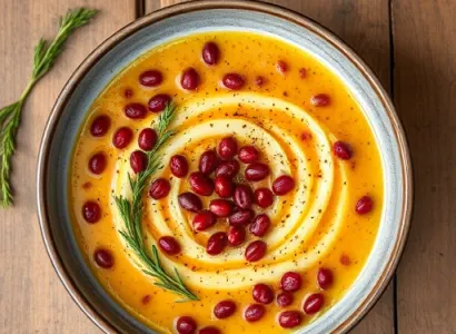 Potage de lentilles rouges et patates douces