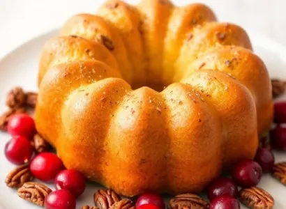 Petits pains aux cranberries et pecans