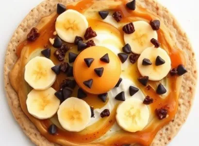 Pizza d'avocat pour petit déjeuner