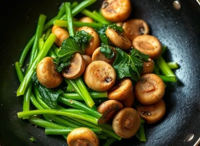 Poivrons verts au mushroom