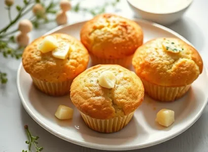 Muffins au fromage de chèvre et aux ciboulettes
