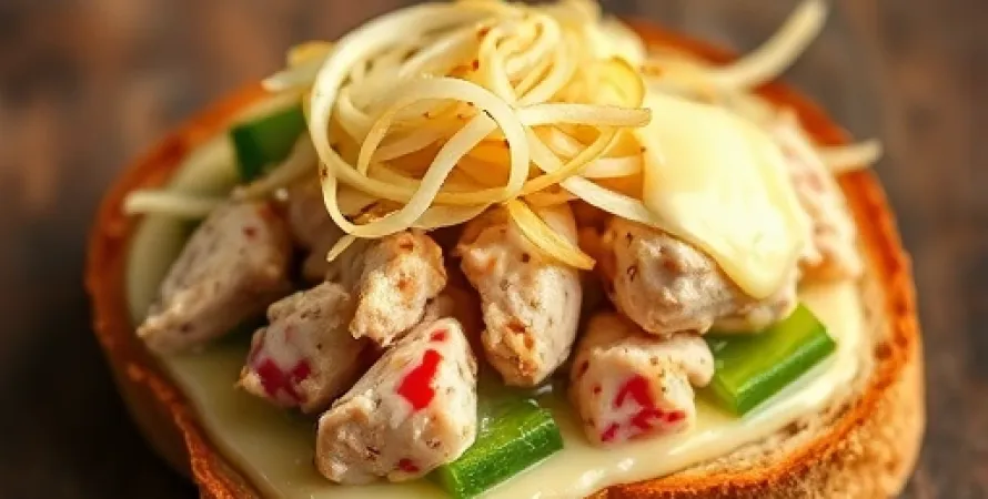 Tartines de thon chaud au fromage