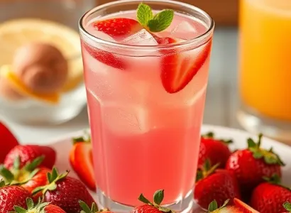 Punch fruité rose