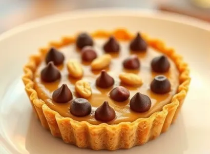 Tarte aux arachides et chocolat