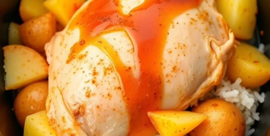 Curry de poulet au crock-pot
