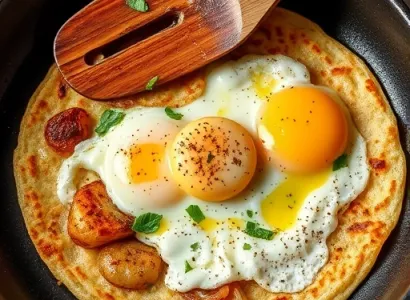 Tortilla de pommes de terre et oignons