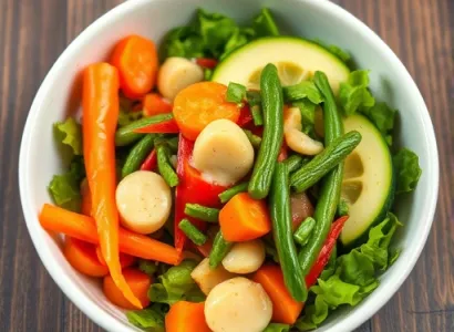 Salade de légumes frais