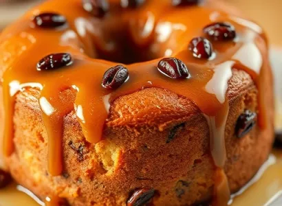 Gâteau au sirop d'érable et raisins