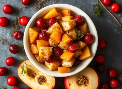 Chutney de cranberries et échalotes