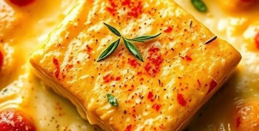 Gratin de tofu au fromage