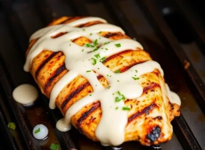 Poulet à la sauce barbecue blanche