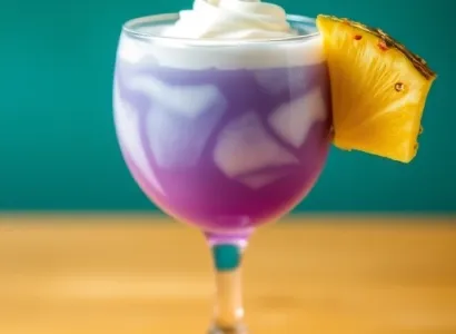Boisson crémeuse au curaçao