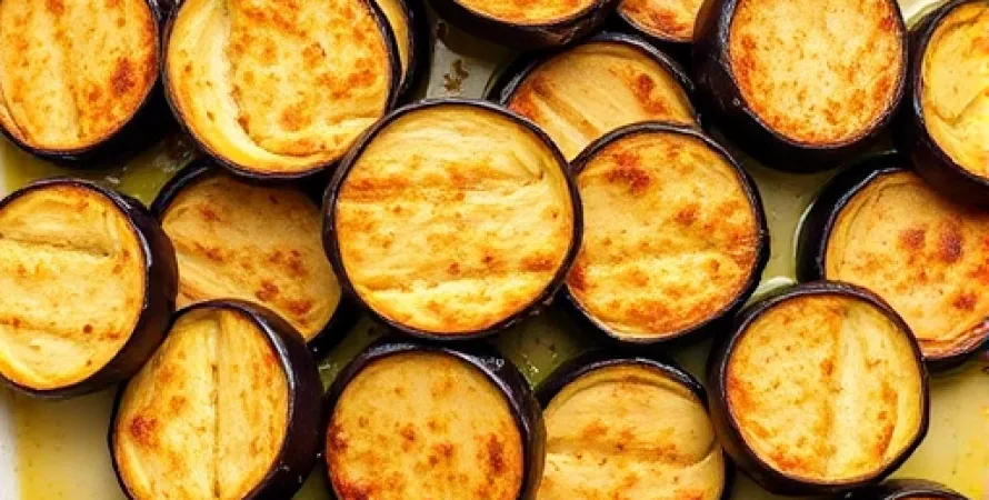 Aubergine panée au four