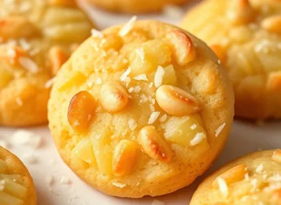 Cookies aux noix de macadamia et ananas