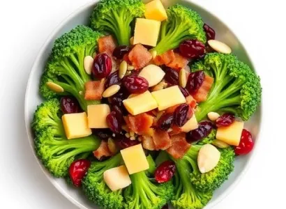 Salade de brocolis et cranberries