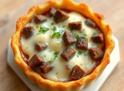 Tartes au boeuf et fromage