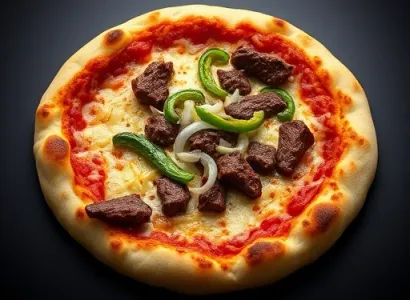 Pizza steak fromage
