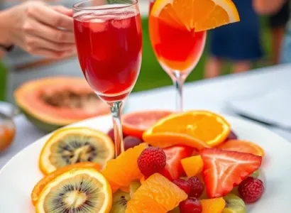 Sangria de granat et papaye